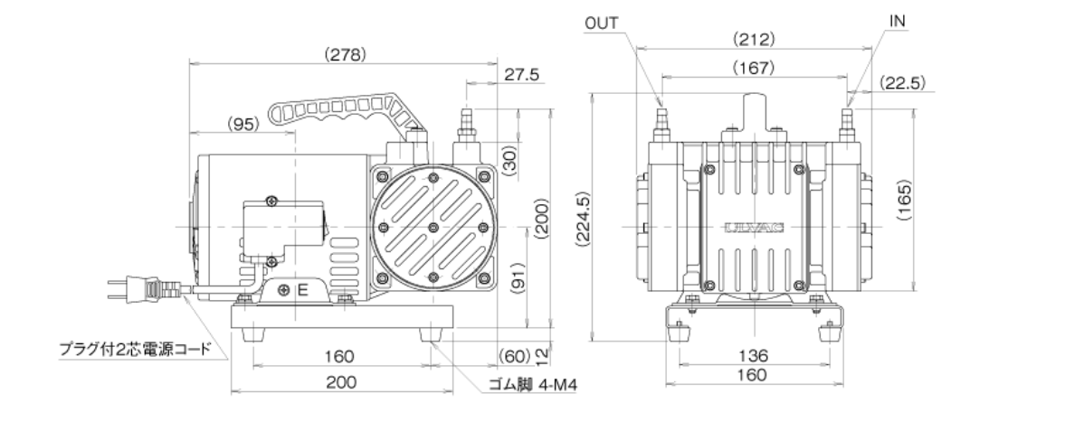 DA-30D dimension